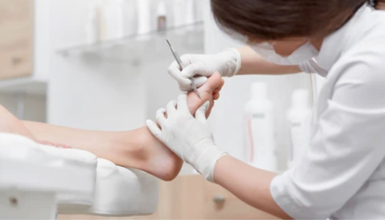 Modern foot care clinic interior